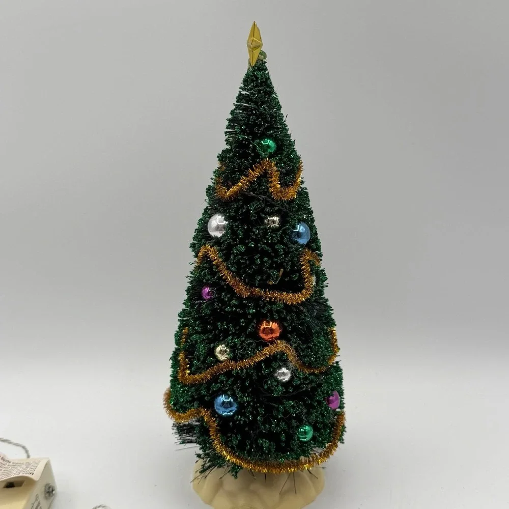 Vintage Lemax‎ Christmas Tree Campfire Scene Animated Lighted Display Works